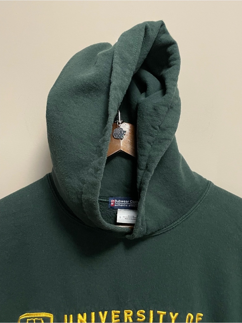 University of Alberta UofA Green Hoodie Embroidered Logo Men’s Small - Picture 2 of 9